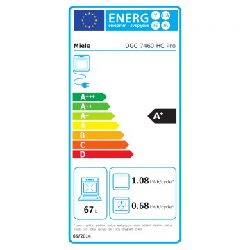 Miele DGC 7460 HC Pro Φούρνος άνω Πάγκου 67lt Π59.5εκ. Μαύρος Miele DGC 7460 HC Pro Φούρνος άνω Πάγκου 67lt Π59.5εκ. Μαύρος